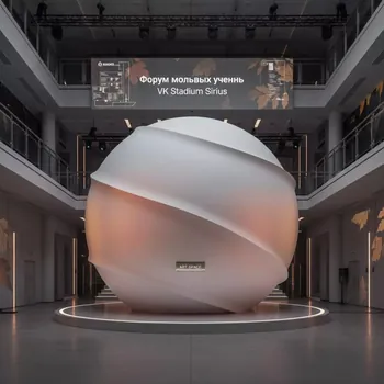 Аренда Стена сферическая 6х8 м в VK Stadium Sirius — ART SPACE