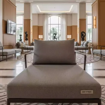 Аренда Подушка сиденья Комфорт для шезлонга Flow серая в Cosmos Sochi Hotel — ART SPACE