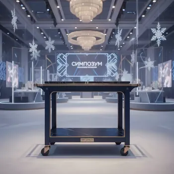 Аренда Столик для торта на колёсах 800х530х780 мм в Mantera Supreme — ART SPACE