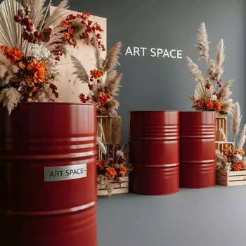 Аренда Фотозона New Year Barrel Red в ресторане «Sanremo» — ART SPACE