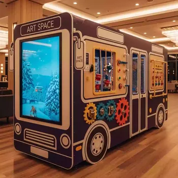 Аренда Комплекс интерактивный детский Ronplay Бизиборд Автобус 42 дюйма в Golden Tulip Rosa Khutor — ART SPACE