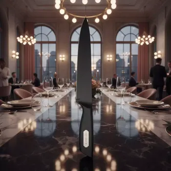 Аренда Нож закусочный черный Sapporo 200 мм в ресторане «Brunello» — ART SPACE