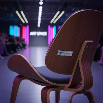 Аренда Кресло деревянное с обивкой Calla PLC TS в Alpha Sirius — ART SPACE
