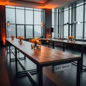 Аренда Столы коктейльные 180х75 в Rixos Krasnaya Polyana — ART SPACE