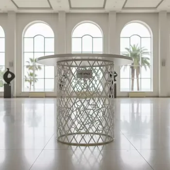Аренда Стол белый ажурный в конгресс-холле отеля Жемчужина — ART SPACE