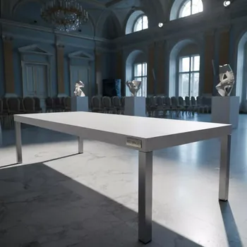 Аренда Стол Лидер 1 1500х800 мм орех белый в усадьбе Голицына — ART SPACE