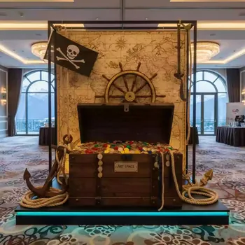 Аренда Декорации для создания маленькой пиратской фотозоны в Radisson Hotel Rosa Khutor — ART SPACE