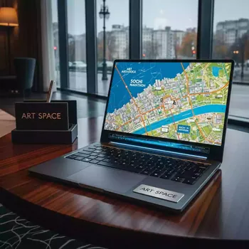 Аренда Ноутбук Apple MacBook Pro 13 Retina Touch Bar M1 в Cosmos Sochi Hotel — ART SPACE