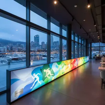 Аренда Баннер Vikuflex ламинированный транслюцентный Backlit 510 гр 50x1,6 м глянцевый в ресторане «D.O.M» — ART SPACE