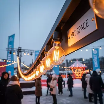 Аренда Гирлянда ретро belt light 70 м в Novotel Resort — ART SPACE
