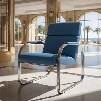 Аренда Стул Eames синий металл в санатории «Сочи» — ART SPACE
