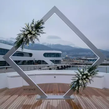 Аренда Фотозона для флористики Rhombus на VIP теплоходе (Морпорт Сочи) — ART SPACE