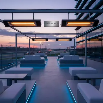 Аренда Обогреватель Heliosa 99 3 стекло Bluetooth пульт 4000 Вт в Cosmos Sochi Hotel — ART SPACE