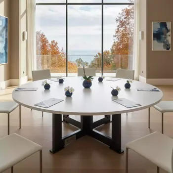 Аренда Стол Homer белый D 150 см в Swissôtel Resort Sochi Kamelia — ART SPACE