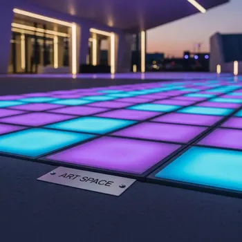 Аренда Тротуарная плитка светящаяся прямоугольная RGB в Gamma Sirius — ART SPACE