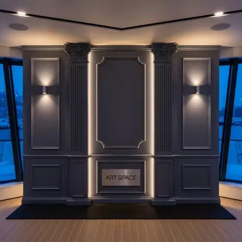 Аренда Фон для фотозоны для конференций на VIP теплоходе (Морпорт Сочи) — ART SPACE