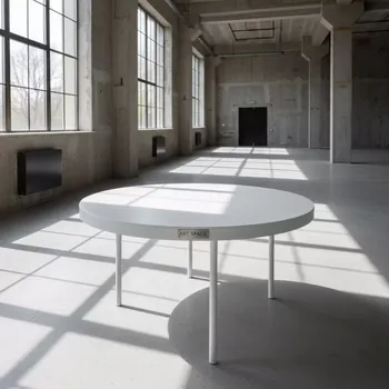 Аренда Стол круглый пластиковый белый 90 см в Pullman Sochi Centre — ART SPACE