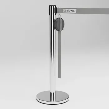 Аренда Стойка ограждения с серой лентой 250 см 05 263GR в Alpha Sirius — ART SPACE