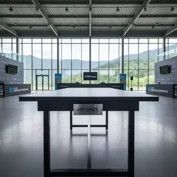 Аренда Стол Танами черный в Skypark Sochi для форума Микроэлектроника — ART SPACE