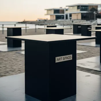 Аренда Стол банкетный Basic black 80 на пляже «Маяк» — ART SPACE