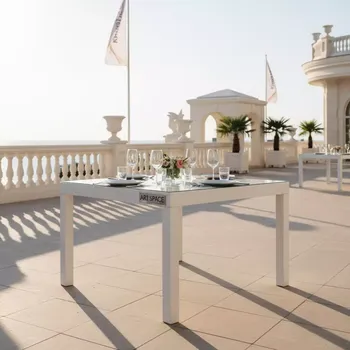 Аренда Стол пластиковый Junket 80х80 см в Cosmos Sochi Hotel — ART SPACE