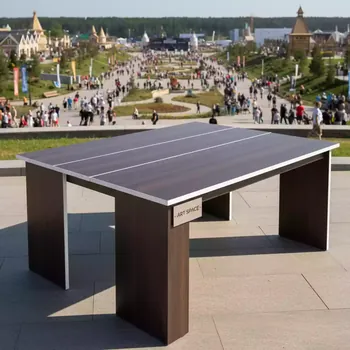 Аренда Стол венге белый кромка ПВХ Лидер 2 в этно-парке «Моя Россия» — ART SPACE