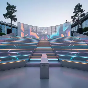 Аренда Трибуны зрительские Layher в санатории «Октябрьский» — ART SPACE