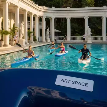 Аренда Тимбилдинг "Водные гонки" в санатории «Заполярье» — ART SPACE