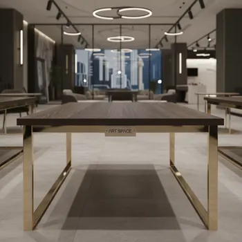 Аренда Стол Лидер 1 1200х800 венге каркас шампань в Sochi Marriott Krasnaya Polyana — ART SPACE