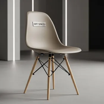 Аренда Стул дизайнерский Eames стиль DSW Soft Beige в Red Arena — ART SPACE