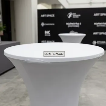 Аренда Скатерть круглая белая Профлайн 3 м в Green Flow Hotel — ART SPACE