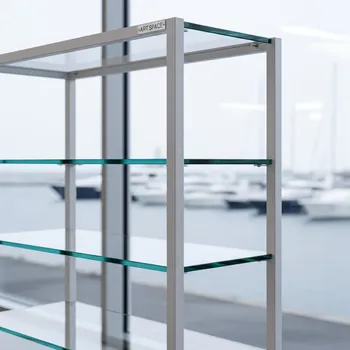 Аренда Стеллаж White Glass на парусной регате (Сочи) — ART SPACE