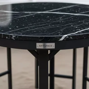 Аренда Стол Homer 120 black мрамор в пляжном клубе Del Mar — ART SPACE