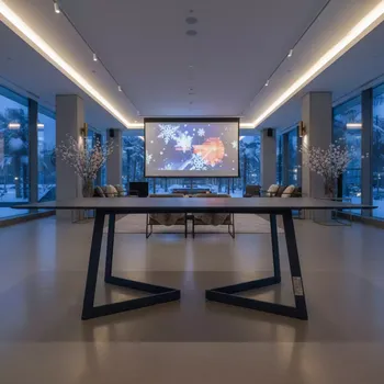 Аренда Стол обеденный металлический Etienne в Mercure Сочи Центр — ART SPACE