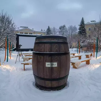 Аренда Водосборник Prosperplast Woodcan 265 л коричневый в санатории «Октябрьский» — ART SPACE
