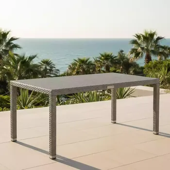 Аренда Стол садовый Орландо 150х90х74 см техноротанг серый в Swissôtel Resort Sochi Kamelia — ART SPACE