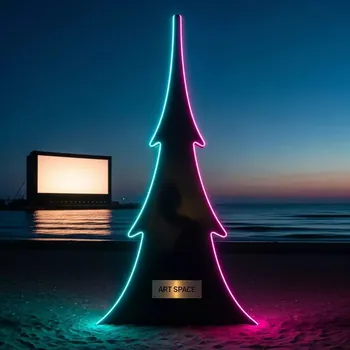 Аренда Елка искусственная Flat Christmas Tree L на пляже «Маяк» — ART SPACE