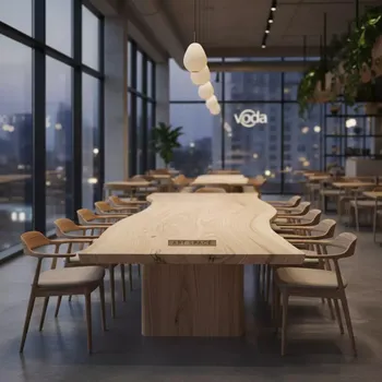 Аренда Комплекта мебели деревянной River в ресторане «Voda» — ART SPACE