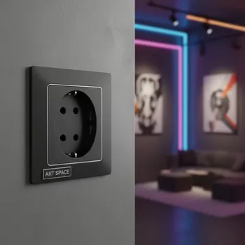 Аренда Розетка Schneider Electric Глосса с заземлением в Alpha Sirius — ART SPACE