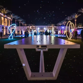 Аренда Стол деревянный Дейвер молочный в Karat Resort — ART SPACE
