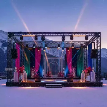 Аренда Декор свадебный минималистичный яркий в Rixos Krasnaya Polyana — ART SPACE