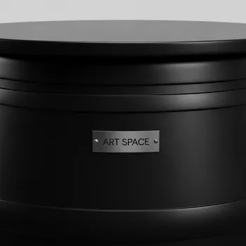 Аренда Стол круглый бочка черный D 80 см на VIP теплоходе (Морпорт Сочи) — ART SPACE