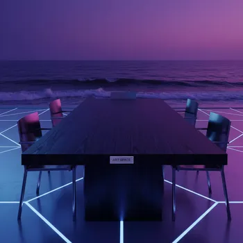 Аренда Стол Лидер 2 1800х800 бук черный в пляжном клубе Del Mar — ART SPACE