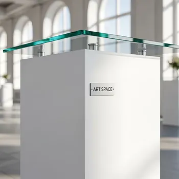 Аренда Стол барный Cube White со стеклянной столешницей в Delta Sirius — ART SPACE
