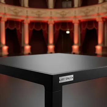 Аренда Стол пластиковый Paris Table 80 черный 800х800х740 мм в Зимнем театре — ART SPACE