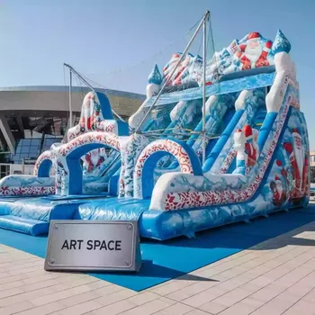 Аренда Батут с горкой "Сказки Деда Мороза" в Omega Sirius — ART SPACE