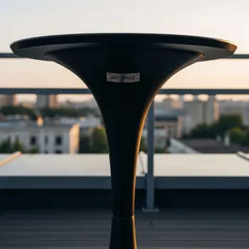 Аренда Стол коктейльный Tulip черный 70 см в ресторане «D.O.M» — ART SPACE