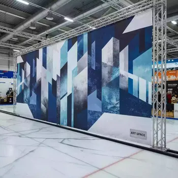 Аренда Пресс волл для юбилея в Керлинговом центре «Ледяной куб» — ART SPACE