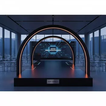 Аренда Сцена арочная черная 8х6 м в ресторане «Высота 5642» — ART SPACE