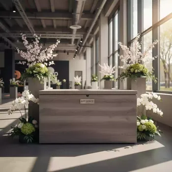 Аренда Ящик пластиковый Toomax Wood Style 1270 л серо коричневый в Cosmos Sochi Hotel — ART SPACE